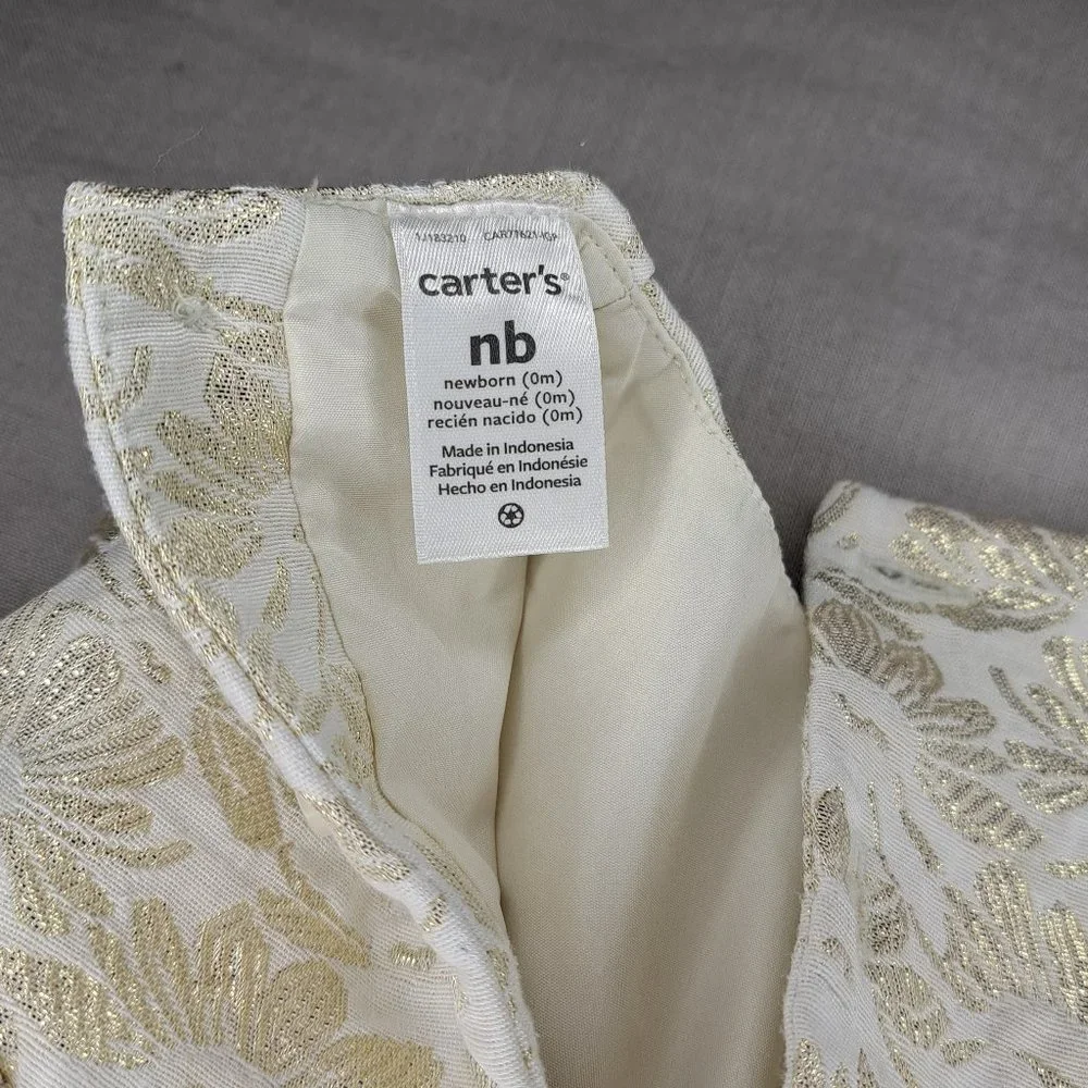 Carter's Ivort Baby Girl Newborn Christmas Holiday Dress